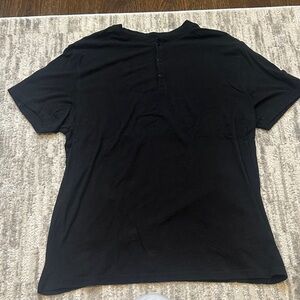 Men's Black Henley Shirt